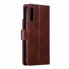 Suitable for Samsung A70 Crazy Horse Pattern Leather Case S10 Nine Card Photo Frame Card Wallet Holder Multifunctional A50 Shell