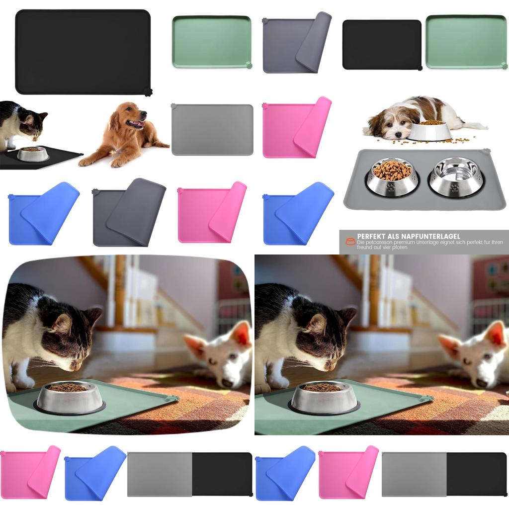 48*30*2cm Silicone Pet Mat Anti-spill Dog And Cat Feeding Mat