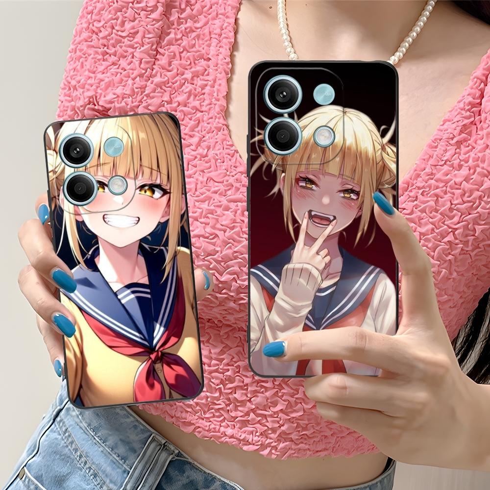 Hero Himiko Toga Mobile Phone Case for Xiaomi Redmi 13 13C 12 12C 10 10C A1 A2 A3 Plus 5G Black Soft Phone Cover Shell