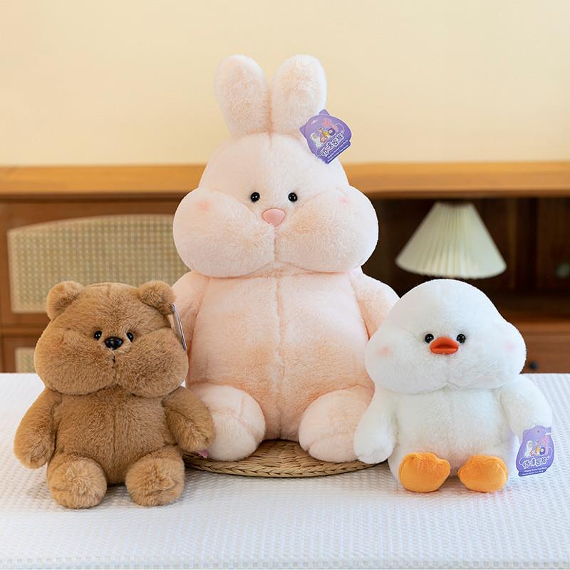 Duck Toy Plush Bear Rabbit Cartoon Pacify Doll Children Home Gift Decoration