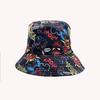 New Double-sided Bucket Hat European and American Personalized Digital Printing Cartoon Sunshade Basin Hat Spot
