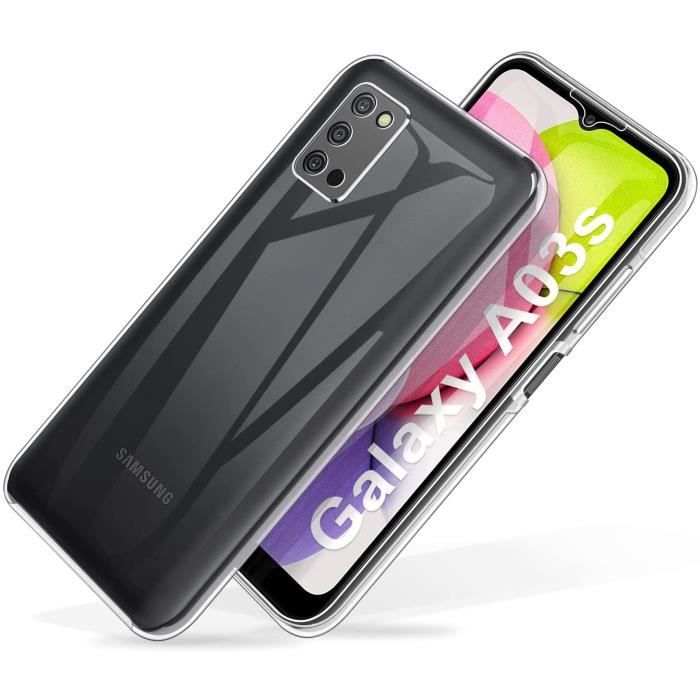 Coque - Phonillico - Samsung A03S - 360 Intégrale - Transparent - Souple