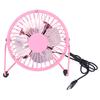 Mini Fan USB Portable Silent Aluminum Blade Home Office Desk Desktop Iron Crafts FansPink