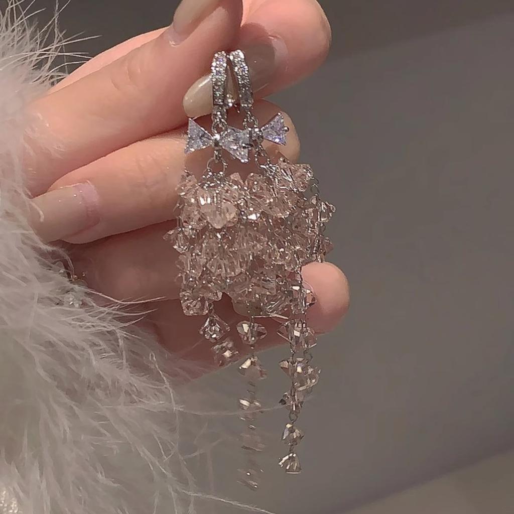 Sweet and Gentle Temperament Tassel Earrings  Exquisite Stylishaccessible Luxury Earrings  Classy Earrings