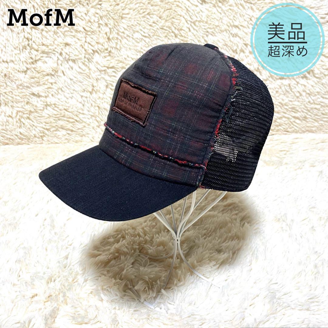 

[USED] MofM Mesh Cap, Tartan Check Pattern, Black, Deep, Size F
