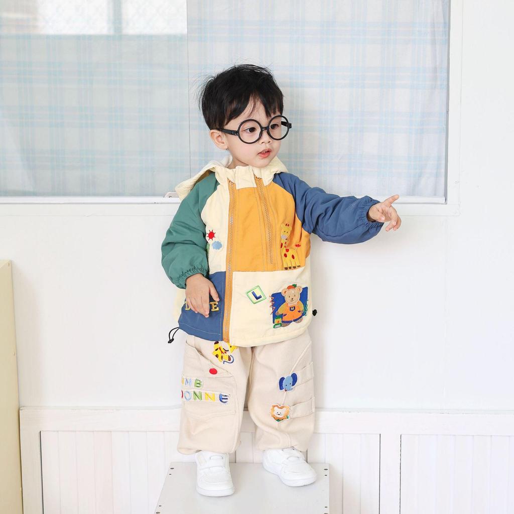 Japanese Style Autumn Children's Woven Pants for Boys and Girls