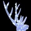 Reindeer Family 3 pcs Cold White 68 x 26 x 127 cm Fabric