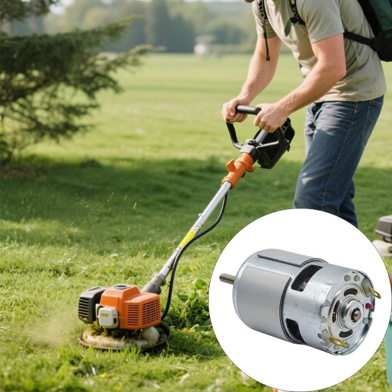 Moteur de remplacement 755 12V Courant Continu pour Coupe-herbe sans fil Haute Efficacité Performances Stables Outil pour Pelouse