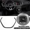 For Dodge Charger 2015-UP REAL Carbon Fiber Co-pilot Air Vent Outlet Frame Cover