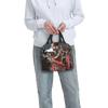 Custom Poster Of T-Terrifiers Halloween Resuable Lunch Boxes Women Leakproof Cooler Thermal Food Insulated Lunch Bag Office Work