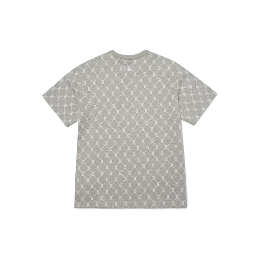 MLB Base Logo SS22 T Shirt Unisex Gray 3ATSM3023-43MGS