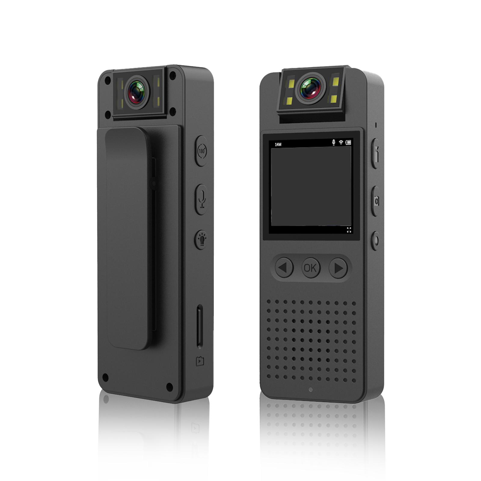 

1,4-дюймовая нательная камера 1080P, 8 часов обнаружения движения мобильного телефона