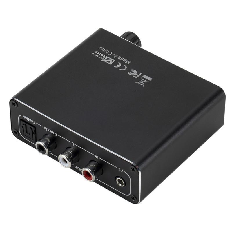 Dijitalden Analoğa Ses Dönüştürücü DAC Kod Çözücü 32-192KHz Amplifikatör 3.5mm AUX 2RCA Amplifikatör Ses Toslink Optik Koaksiyel Çıkış