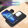 3 In 1 Wireless Charger Stand for iPhone 15 14 13 12 11 XS XR X 8 Fast Charging Dock Station For Apple Watch 9 8 7 6 AirPods Pro