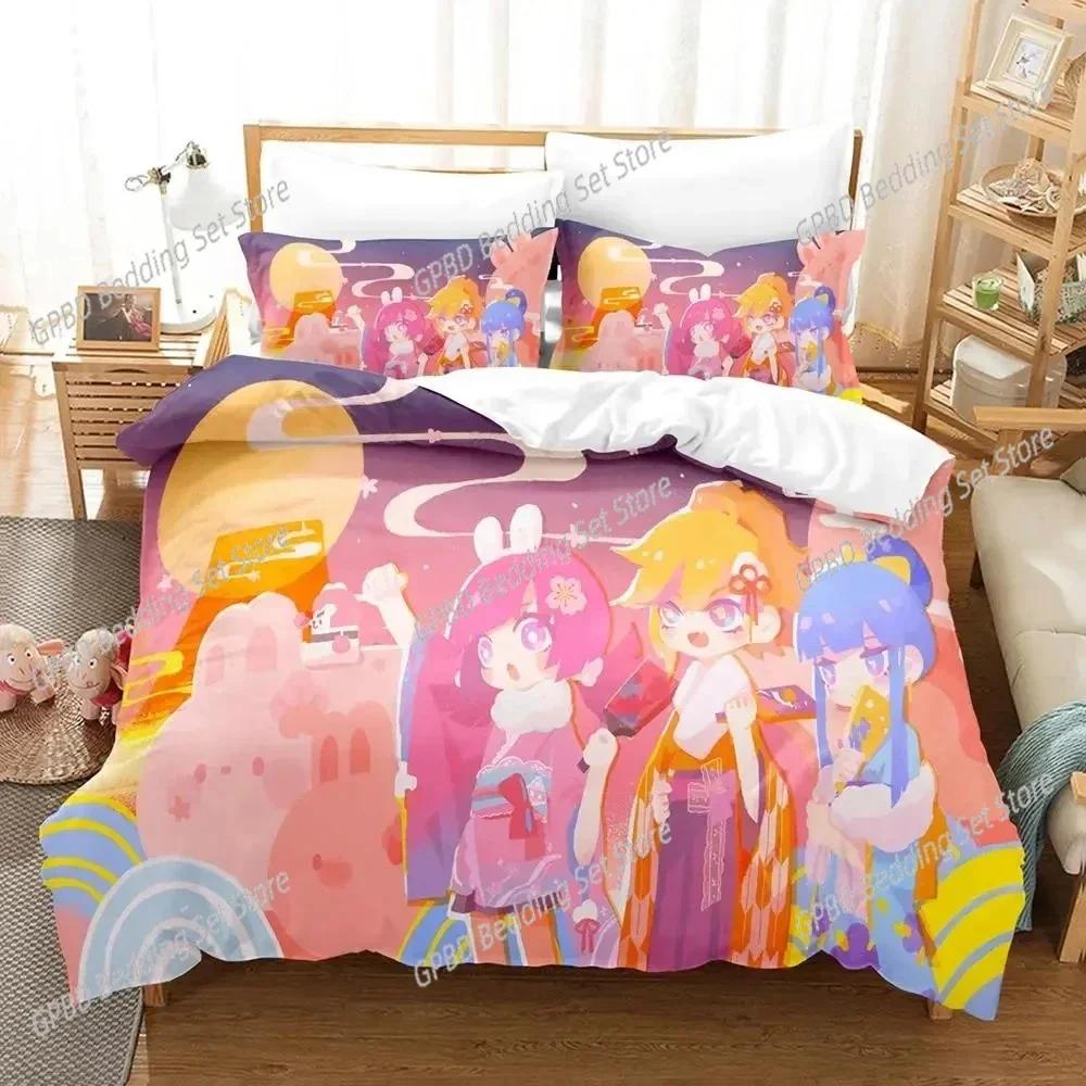 New 3D Print Anime Muse Dash Game Bedding Set Single Twin Double Queen King Cal King Size Bed Linen Set