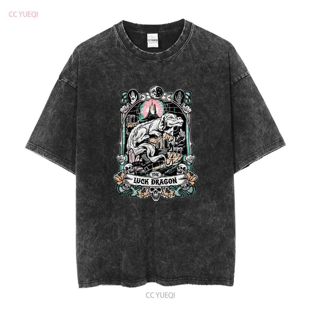 Neverending Story Luck Dragon T Shirt 80's Movie Fantasy Falcor Long or Short Sleeves Vintage Washed Homme Stylish Casual