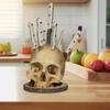 Simulated Skeleton Knife Stand Dilapidated Fruit Storage Rack Skull Knife Holder  Gift