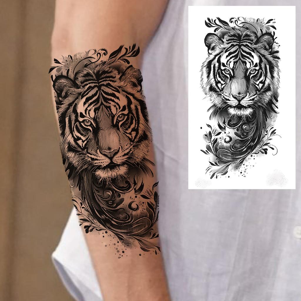 1 Sheet Dragon Temporary Tattoos For Men Women Water Transfer Tattoo Sticker Self Adhesive High Quality Fake Tatoo Arm Forearm