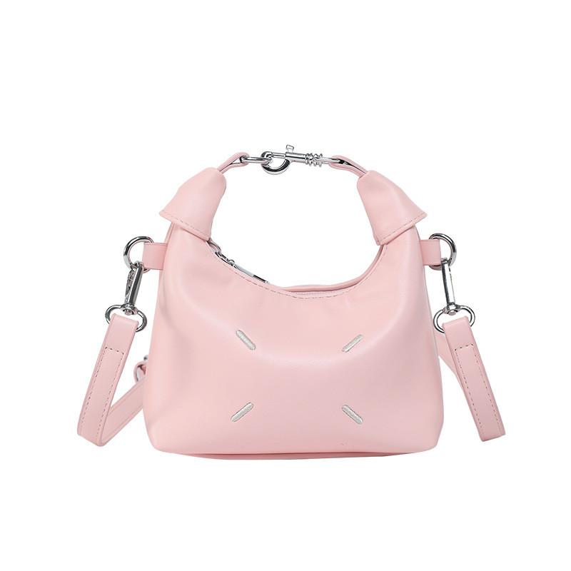 Color Solid Leather Single Shoulder Crossbody Bag Backpack Handbag Fashion Gift