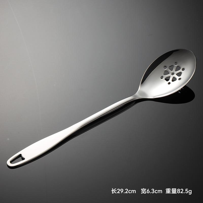 

Ложка мужская из нержавеющей стали 304 с наконечником-дуршлагом и ручкой для подвешивания пустая бытовая ложка для приготовления пищи, расширенная ложка для шведского стола в отеле colander