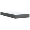 Box Spring Bed with Mattress Dark Gray 80 x 200 cm Fabric