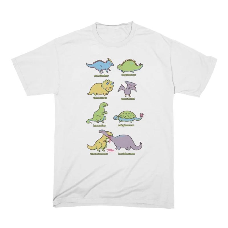 

Know Your Dinosaurs Trendy Casual TShirt Mens and Womens Luxury Brand Top 4XL