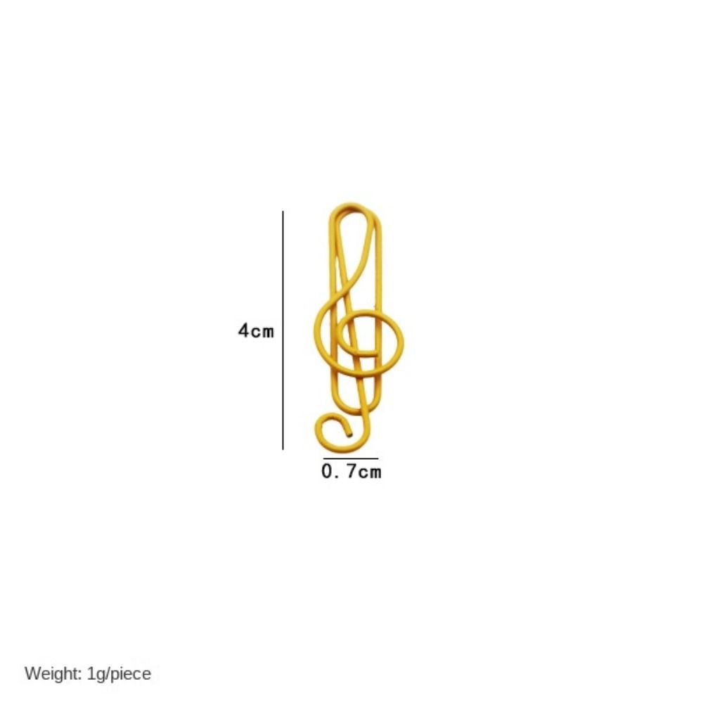

20PCS/Set Music Note Music Note Metal Paper Clips Metal Music Note Shaped Paper Clip Office