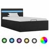 VidaXL Hydraulic Storage Bed Frames with LED Upholstered Bed Single Bed Adult Bed Storage Bed Bedroom Home 285600