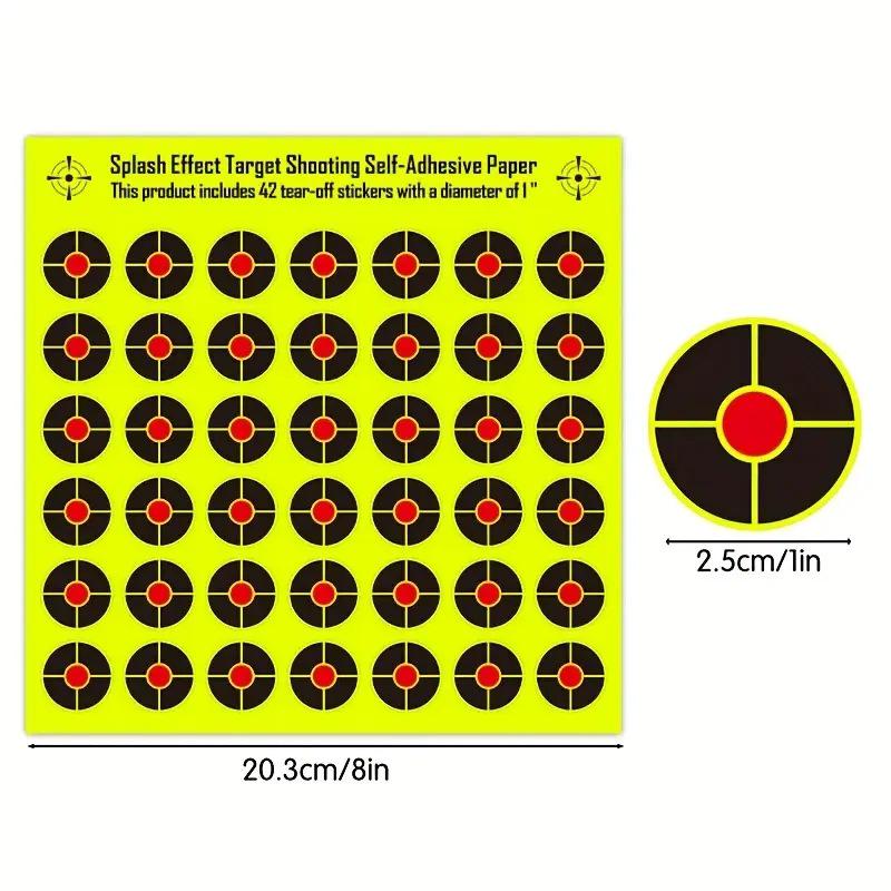 Self-Adhesive Fluorescent Green Shooting and Archery Target Stickers