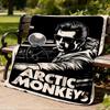 1pc Arctic Monkeys Poster Outdoor Flannel Blanket, Cozy & Warm Soft Te Playful Design, Napping Camping,