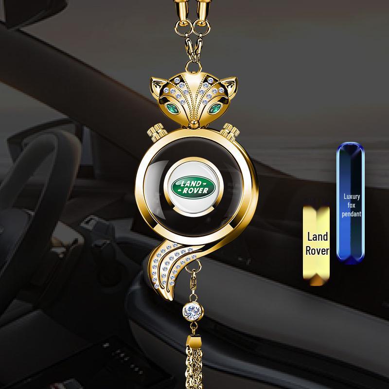 Fox Crystal Car Air Freshener Pendant - Rearview Mirror Hanging Ornament