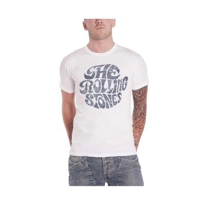 The Rolling Stones Unisex-Erwachsene 70er-Jahre-Vintage-Logo-T-Shirt