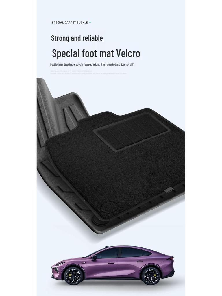 Deep Blue L06 Custom Fit TPE Floor Mats & Trunk Liner for 26 Car Models