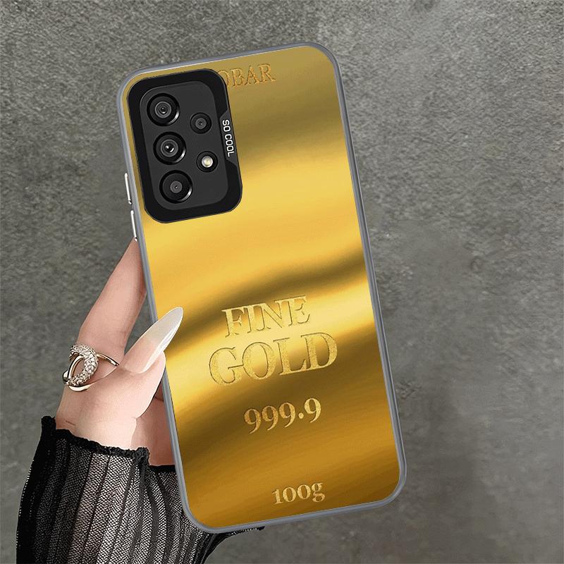 Feine Goldmuster-Druck Stoßfeste Handyhülle für Samsung A17 A16 A15 A14 A37 A57 A36 A56 A26 A35 A55 A25 A34 A54 A24 A13 A23