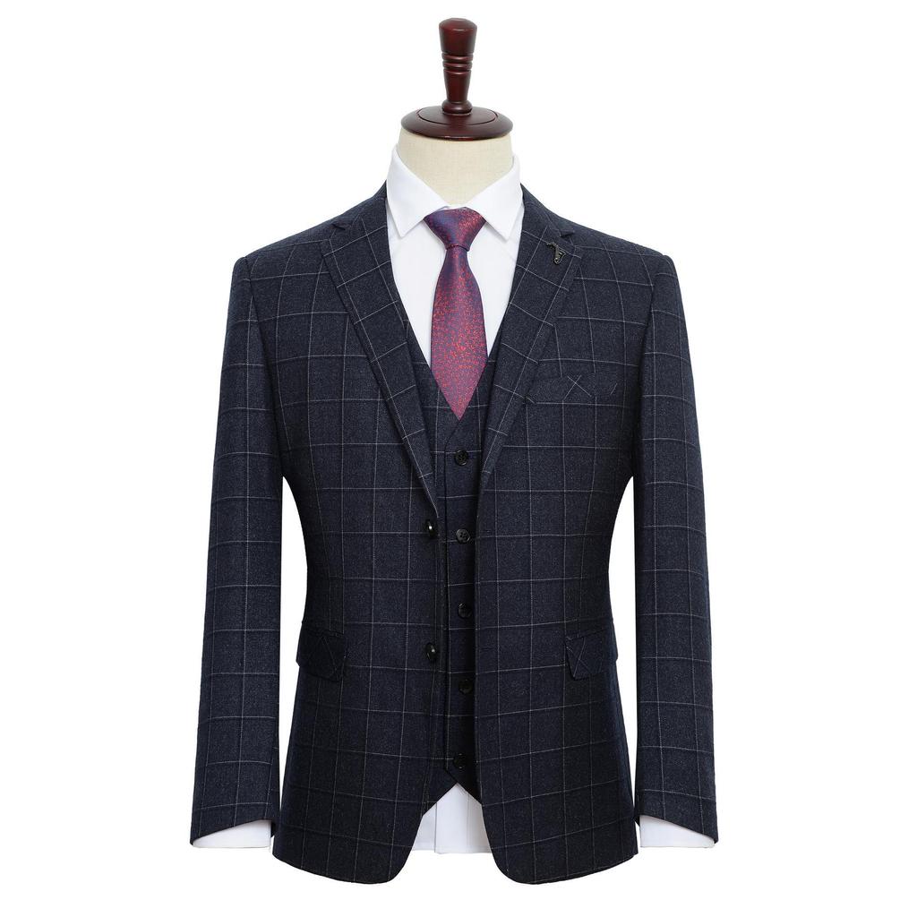Men's Plus-Size Casual Business Suit - Autumn/Winter Korean Style