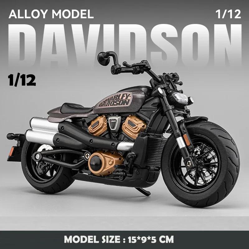 1/12 Harley Davidson Sportster S Motorrad Legierungsmodell Diecast Rennmotorrad Spielzeug Kindergeschenk Sammlung Miniatur Auto