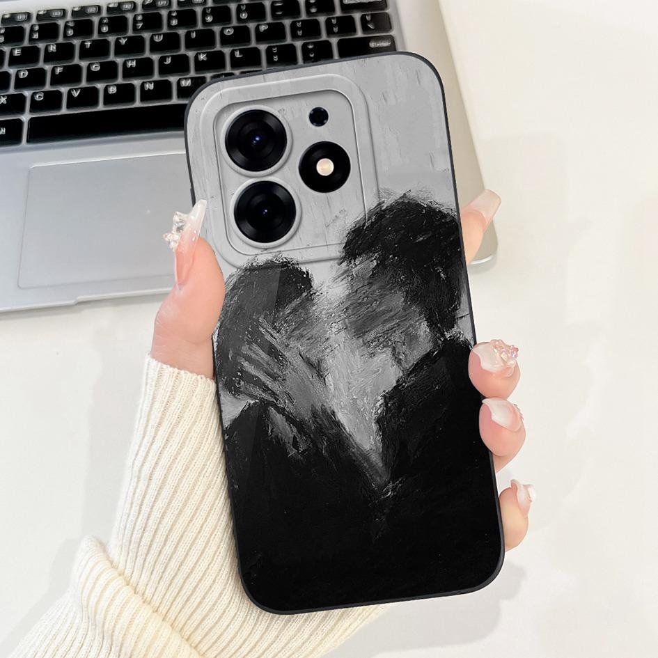 For Tecno Spark 10 Pro Case Cartoon Flower Liquid Silicone Shockproof Cover For Tecno Spark10 Pro Spark 10Pro 4G KI7 Phone Cases