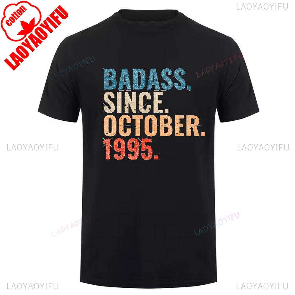 1995 The Year Vintage Cotton T Shirt Retro 90s Style Summer Short Sleeve Relaxed Fit Unisex Round Neck Tee Breathable Tops