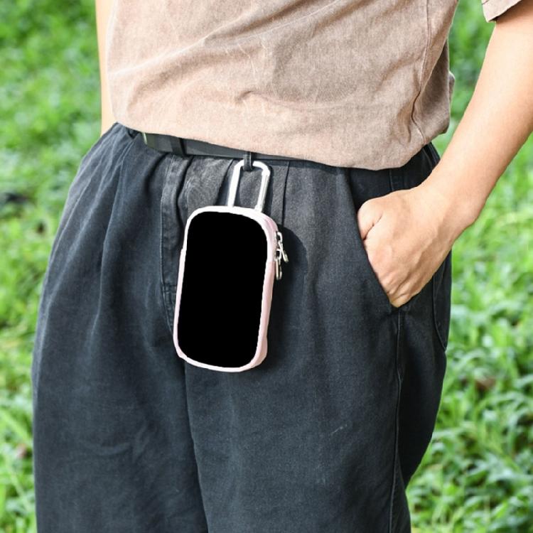 MP3 MP4 Players Storage Bag Protective Cover TPU Case Organizers with Carabiner