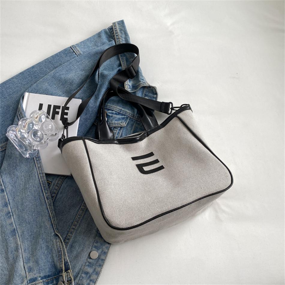 Высококачественная тканевая повседневная сумка-тоут большой емкости — фото 7