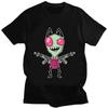 Kawaii Invader Zim Graphic TShirt Happy Hug Ready Zim Image Cute Cartoon T Shirt Unisex Women Retro T Shirt Oversized T Shirt