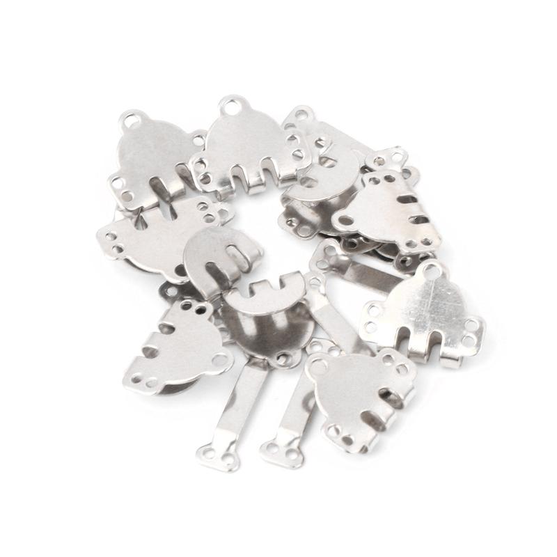 10x Trouser Skirt Hooks + Bars Fasteners For Suit Pants Extenders Tailor Sewing