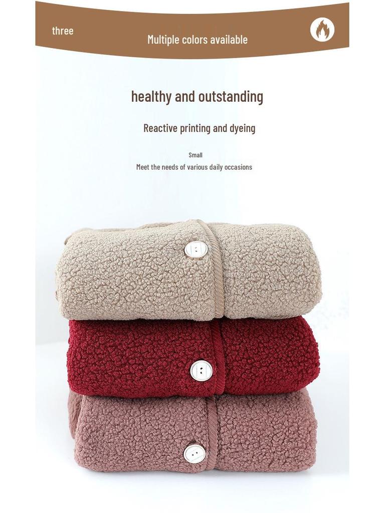 Women's Lamb Fleece Vest Coat - Warm Winter Fashion for Mom