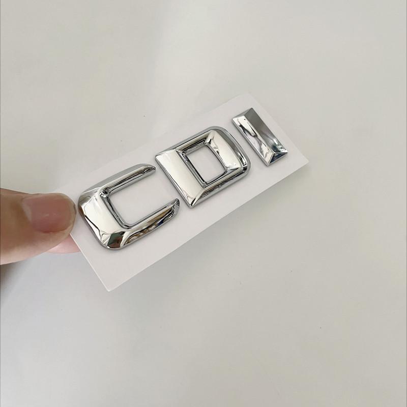 3D ABS Chrome CDI Logo Letters Car Trunk Emblem Badge For Mercedes Benz ML 320 270 C220 W204 A B GLK 220 CDI Sticker Accessories