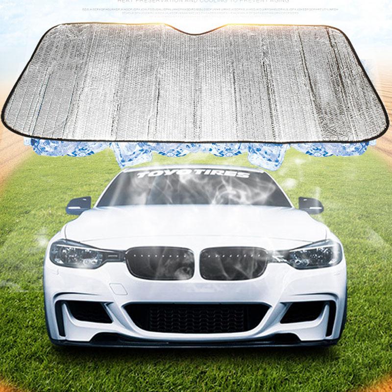 Copertura Parasole Pieghevole Universale per Parabrezza Auto Protezione Solare UV Leggera Coperture Parasole per Parabrezza Auto
