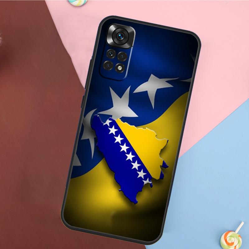 Bosnia and Herzegovina Flag Cover For Xiaomi Redmi Note 14 13 Pro 12 11 9 10 9S 10S 11S 12S Redmi 14C 10C 12C 13C Case