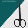 Stainless Steel Black Round Head Safety Nose Hair Scissors for Both Men and Women (does Not Hurt the Nose)