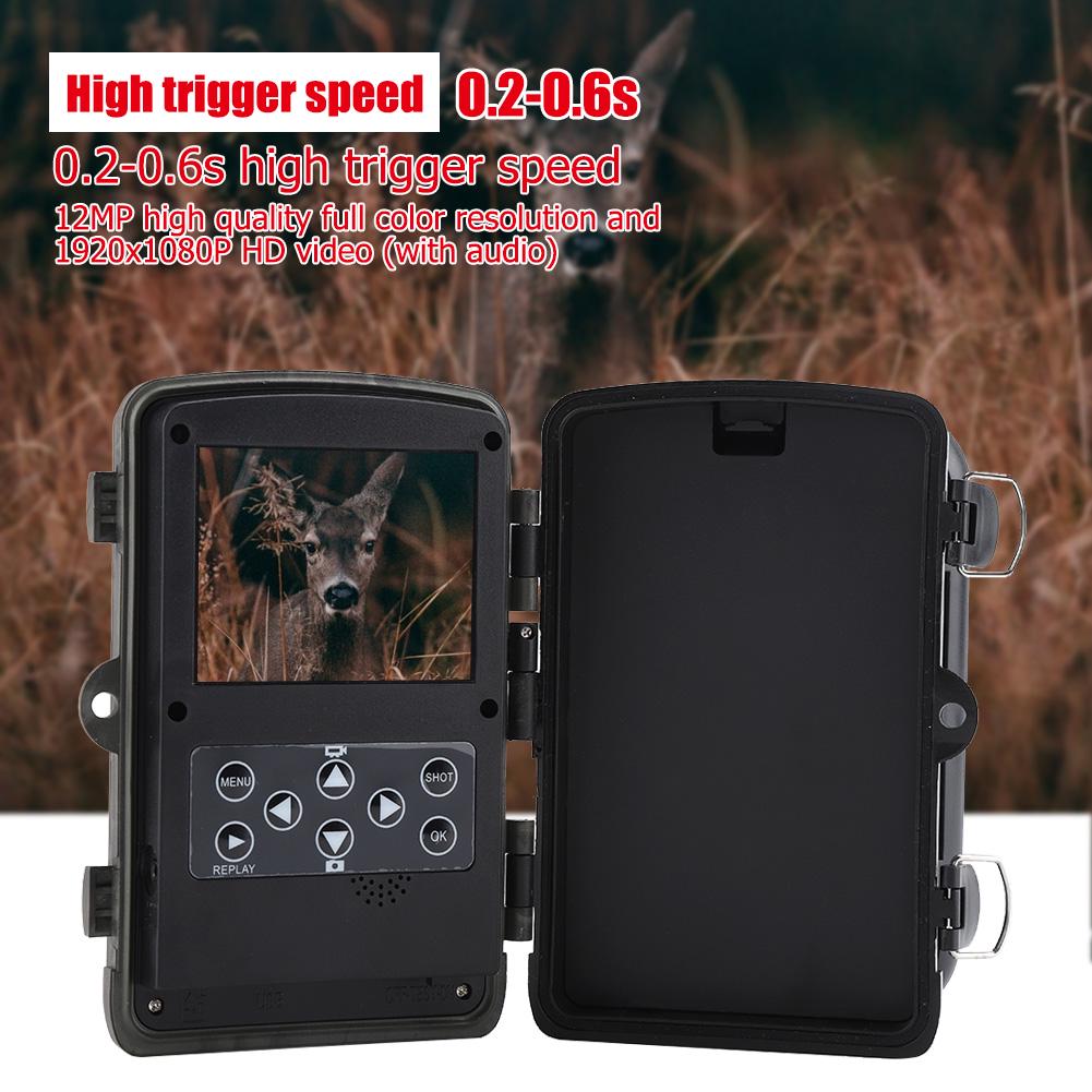 Wodoodporna kamera szlakowa IR 1080P 12MP HD Wildlife Game Hunting Cam z 42 diodami LED IR 850NM