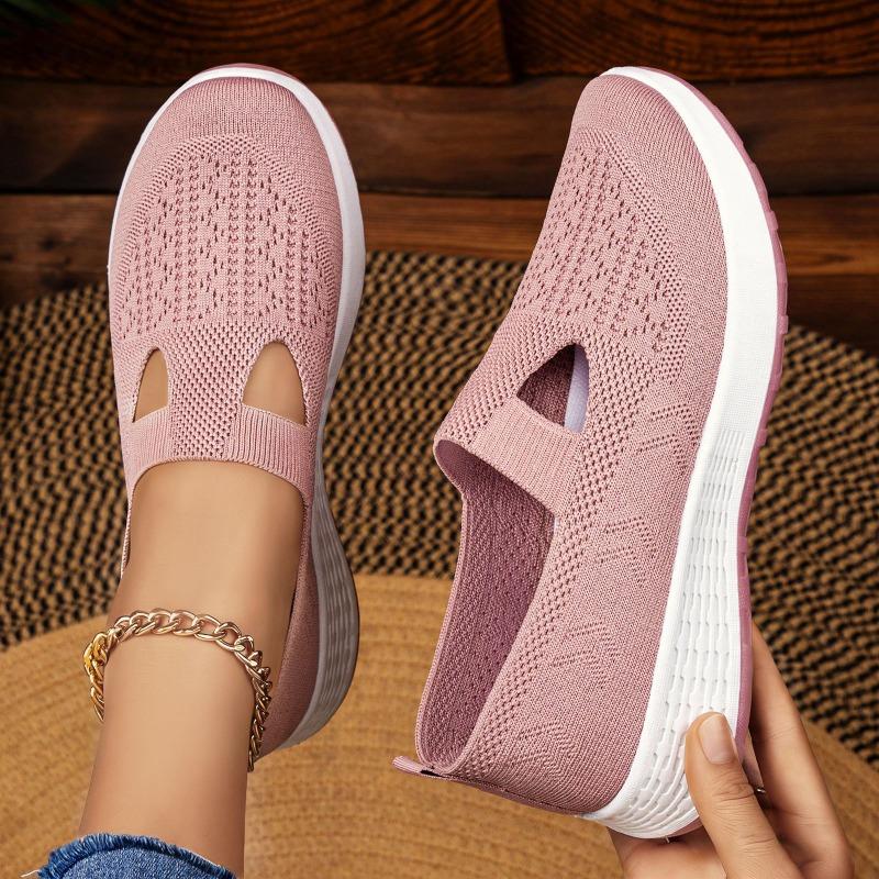 Shoes Women's TEMU Casual Shoes Spring Light and Comfortable Women's Shoes Breathable Fly-woven Single Shoes Shallow Mouth Versatile Mesh Shoes
