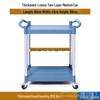Commercial Three-Tier Plastic Push Cart for Dish Collection In Restaurants and Hotels